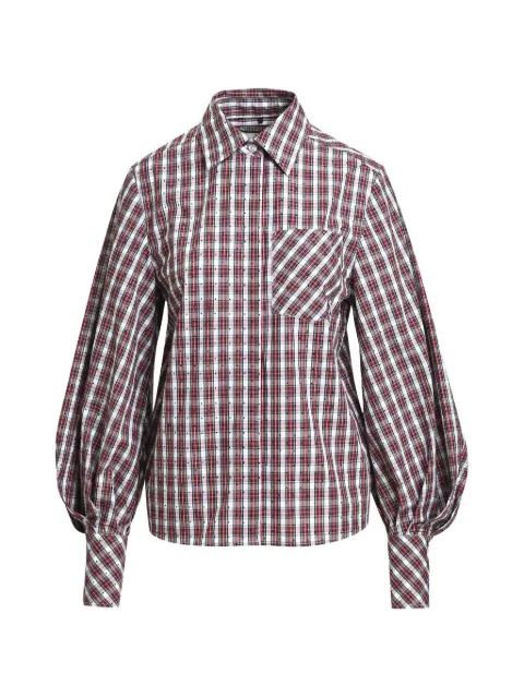 Essentiel Antwerp Kalmia rhinestone-embellished checked shirt White KALMIA
