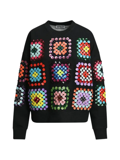 Essentiel Antwerp Karnaval sequin-embellished sweatshirt Black KARNAVAL
