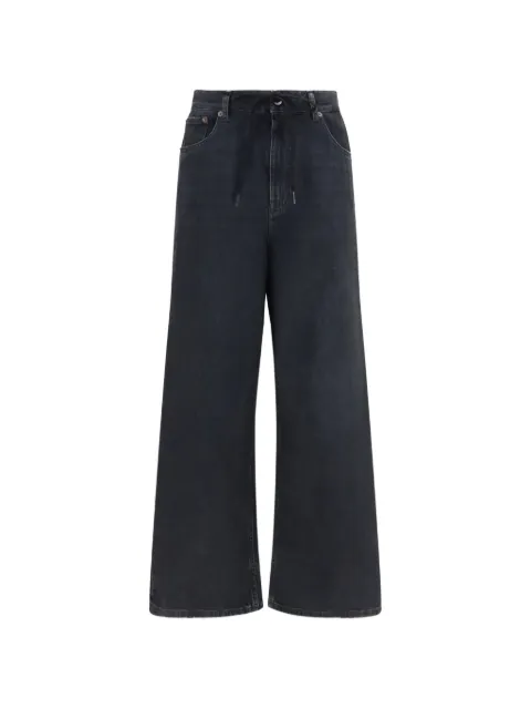 MM6 Maison Margiela drawstring jeans Black S52LA0262M30064