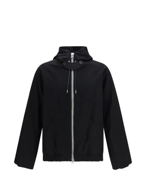 sacai long-sleeve zip-up hoodie Black 2604083M