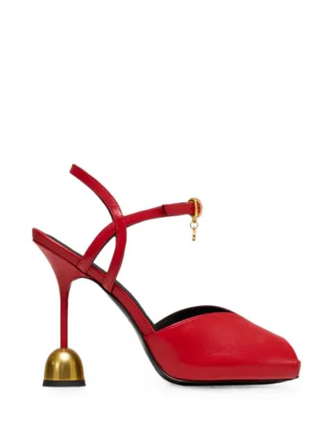 Vanda Novak Marilyn peep-toe pumps Red SHDMLYLOR37