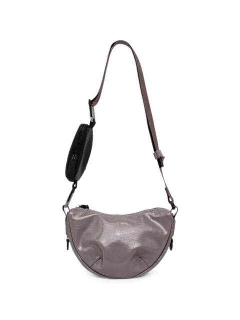 Rains mini Valera crinkled-finish pouch-detail shoulder bag Grey 13650