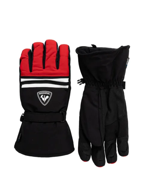 Rossignol logo-patch ski gloves Black RLMMG14