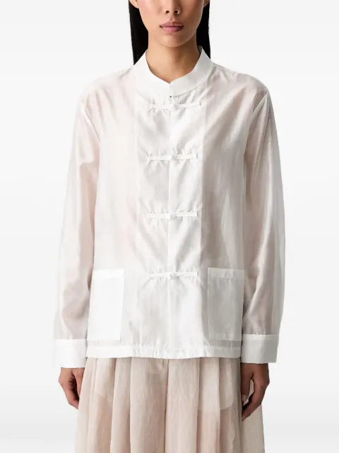 VICOLO frog-fastening shirt White TAB2494