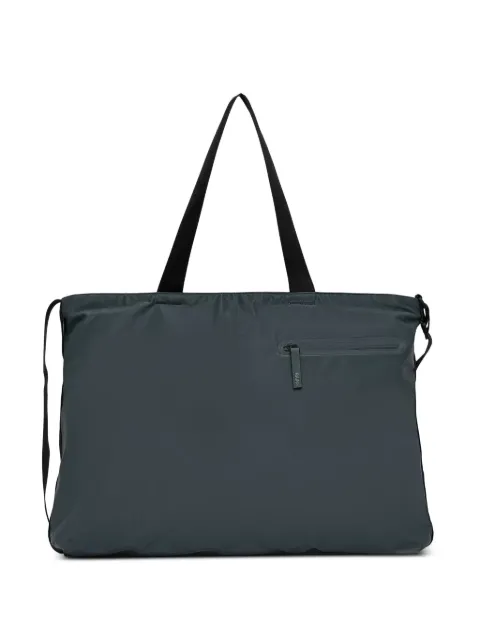 Rains logo-patch shoulder bag Grey 16430175