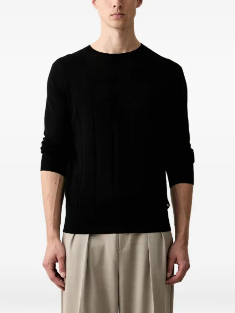 Karl Lagerfeld textured-knit sweater Black 655012563302