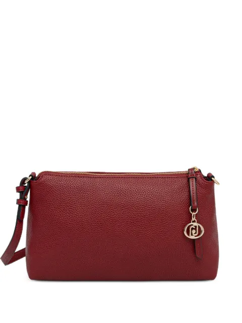LIU JO logo-charm pebbled shoulder bag Red AF6028ES039