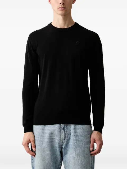 Karl Lagerfeld logo-embroidered sweater Black 655000563300