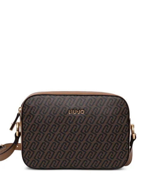 LIU JO medium monogram crossbody bag Brown AF6211E1137