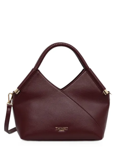 TWINSET wrapped-effect top-handle tote bag Red 262TB7034