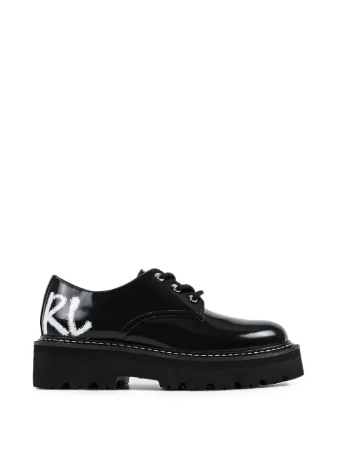 Karl Lagerfeld logo-print chunky-sole shoes Black KL43426