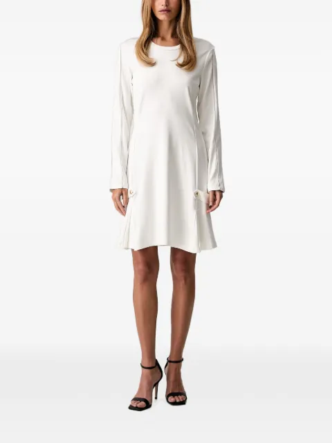 LIU JO short dress in Punto Milano fabric White TF6272JS182