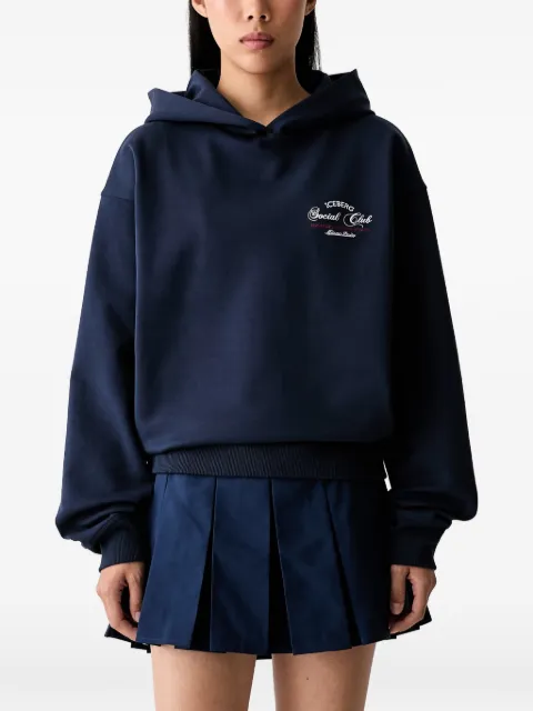 Iceberg logo-embroidered hoodie Blue E0616332