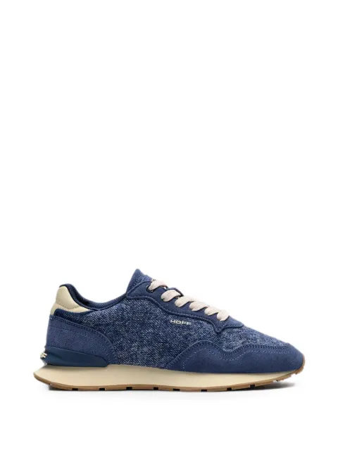 Hoff City suede-panelled textured sneakers Blue 22602424