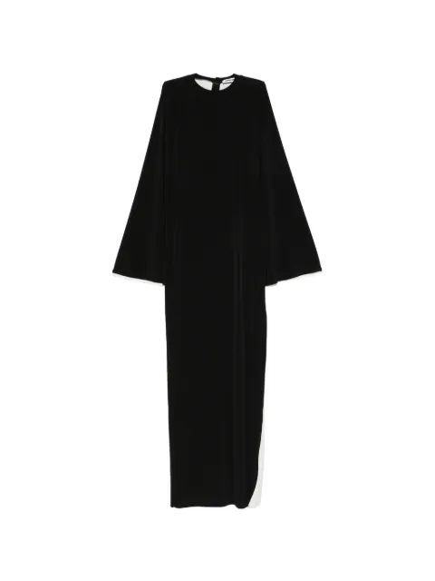 DARKPARK Jenna split-cuff long-sleeve maxi dress Black WDR11FAC183