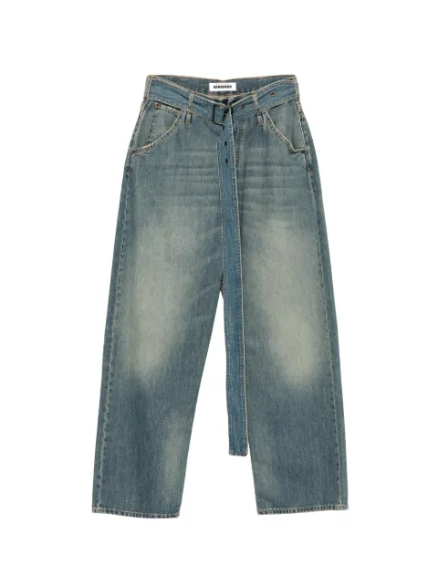 DARKPARK belted wide-leg jeans Blue WTR93DBL20