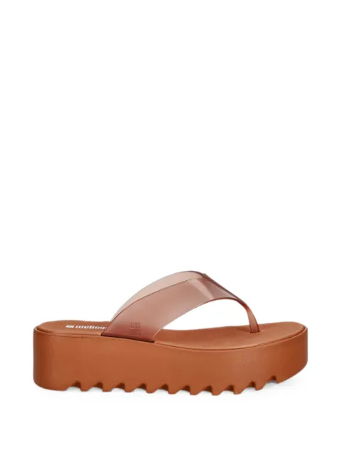 Melissa platform flip-flops Brown 38095