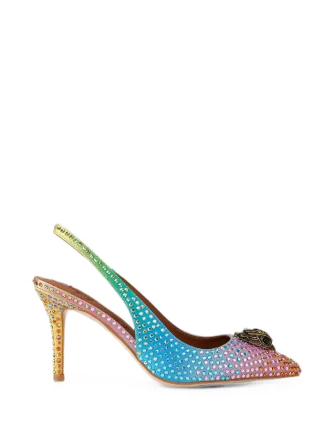 Kurt Geiger London crystal-embellished Eagle-head pumps Blue 5595399609