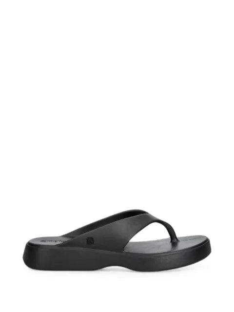 Melissa logo-plaque flip-flops Black 37956