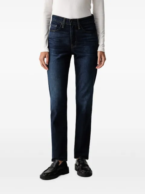Levi's logo-patch straight-leg jeans Blue 18883