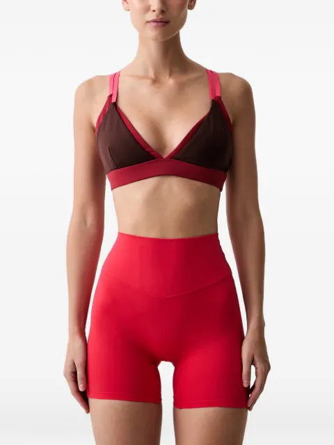 P.E Nation strappy colour-block sports bra Red 262C071