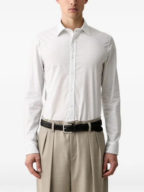 Michael Kors geometric-print long-sleeve shirt White CT64072LA7
