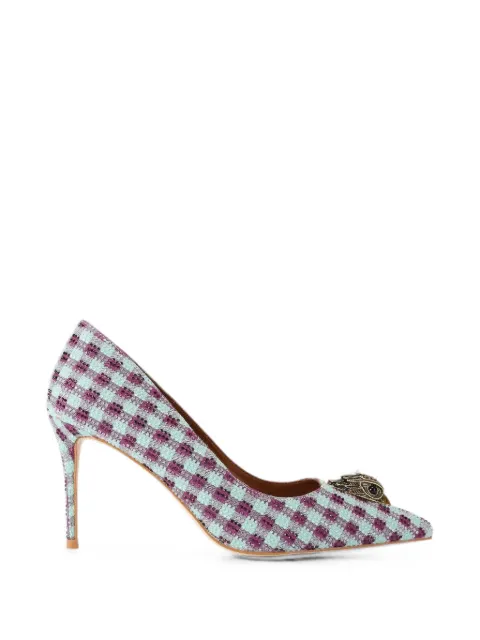 Kurt Geiger London crystal-embellished Eagle Head pumps Purple 3939999689