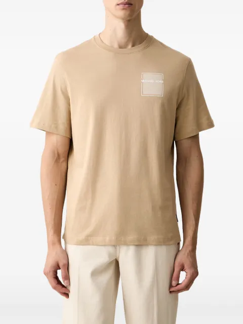 Michael Kors cotton T-shirt with graphic logo Neutrals CS552MZFV4