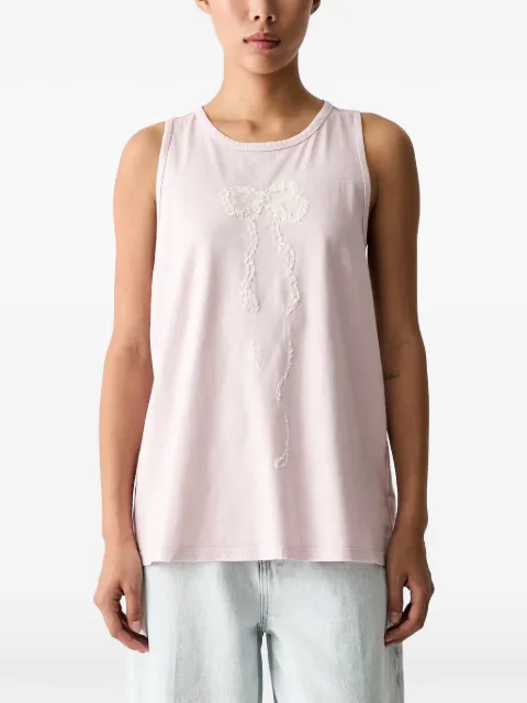 Miss Sixty bow-patch twist-back top Pink 6M2SJ04200