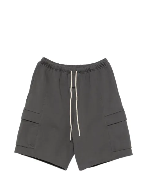 FEAR OF GOD ESSENTIALS fleece cargo basketball short Grey RW00288