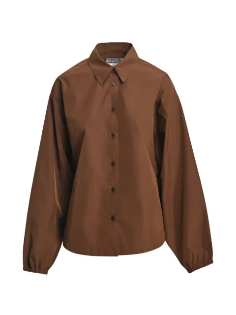 Essentiel Antwerp Kooper2 voluminous-sleeve button-up shirt Brown KOOPER2