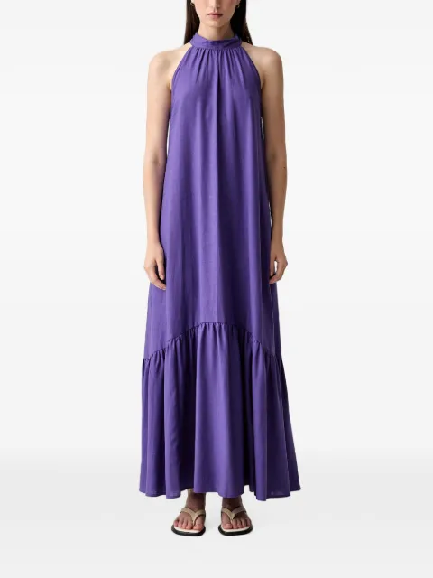 VICOLO bow-detail maxi dress Purple TAB2278