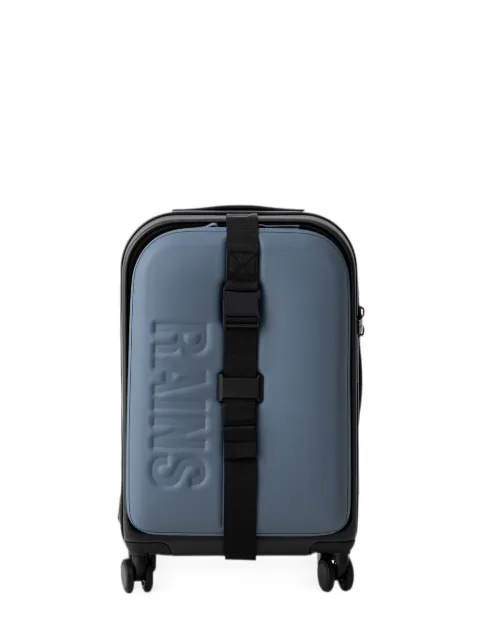 Rains logo-embossed buckle-strap suitcase Black 14190