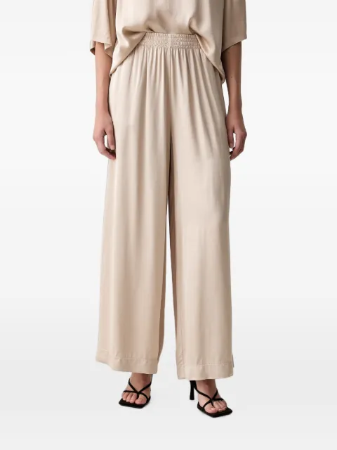 VICOLO elasticated palazzo pants Neutrals TAB0082