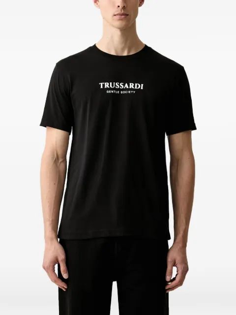 Trussardi logo-print short-sleeve T-shirt Black G0088000205N