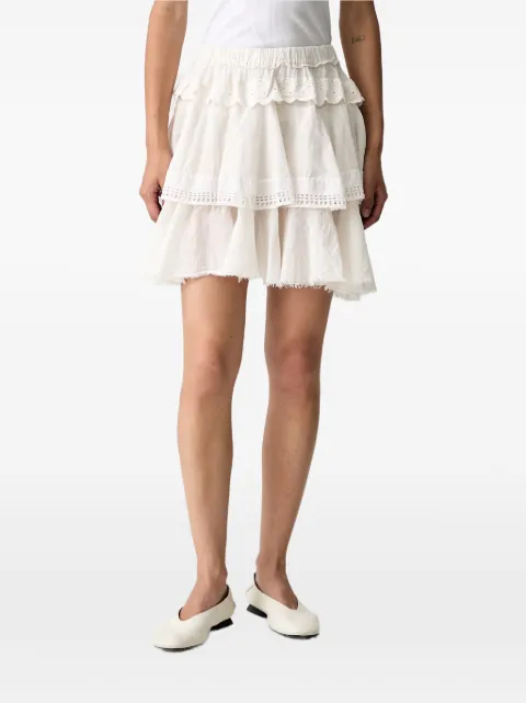 VICOLO broderie-anglaise mini skirt White TAB2199