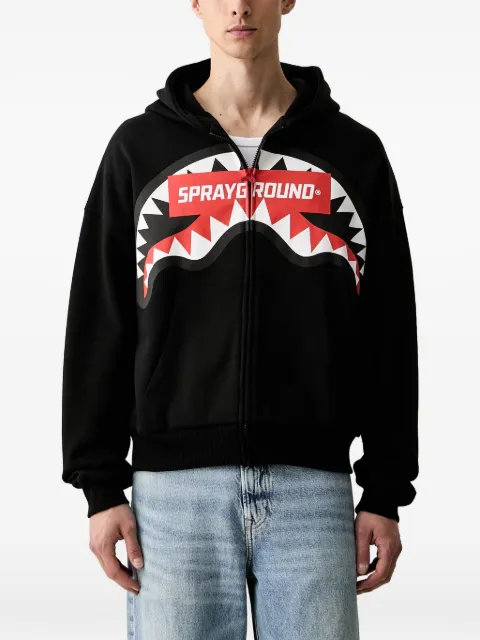 Sprayground shark-print hoodie Black SP785GBLK