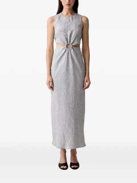 VICOLO cut-out ring-detail dress Grey TAB2215