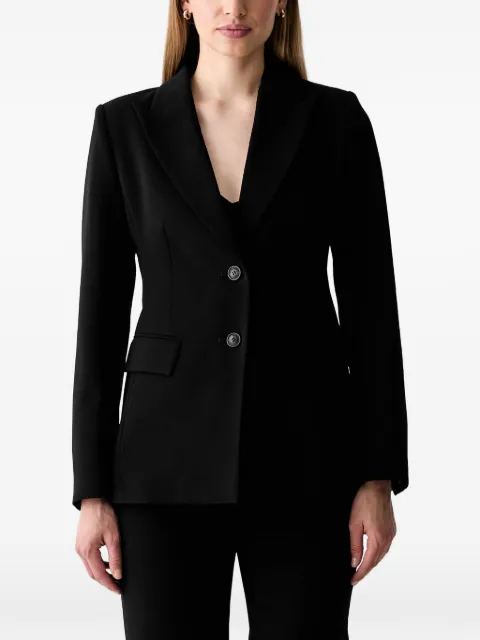 Trussardi peak-lapel single-breasted blazer Black Q960A000426N