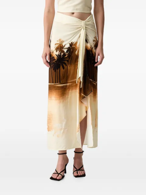 VICOLO palm-print knotted set Neutrals TAB2656