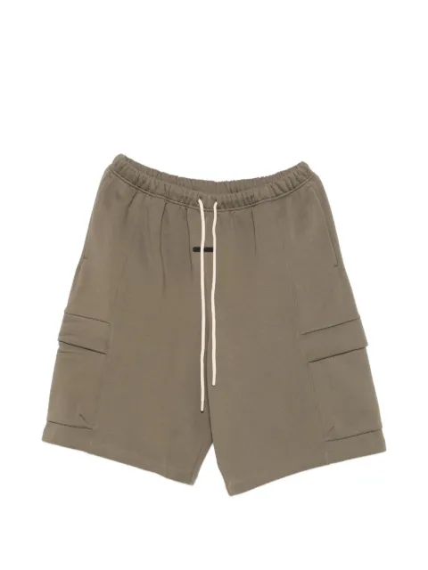 FEAR OF GOD ESSENTIALS fleece cargo basketball short Green RW00288