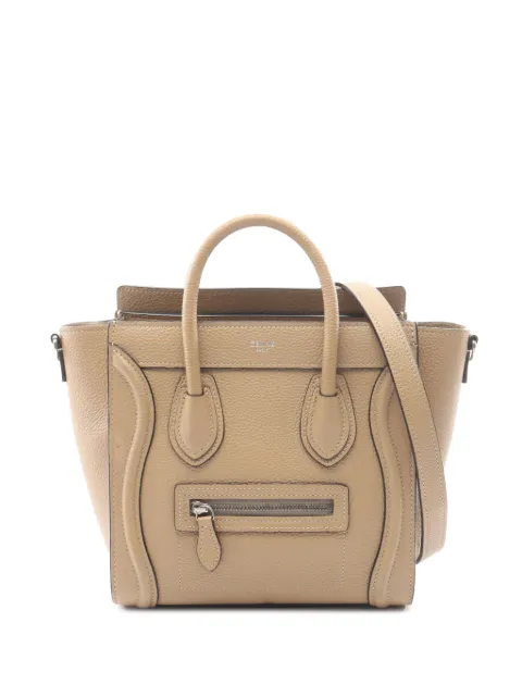 Celine Pre-Owned 2000-2026 Nano Leather Luggage Tote satchel Neutrals Z2S42LFYT0IOD2TF