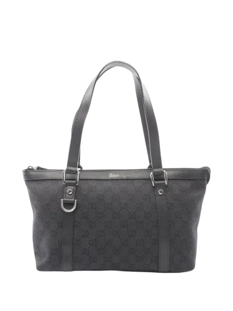 Gucci Pre-Owned 2000-2015 GG Canvas Abbey D Ring tote bag Black SNCP0SN63QN1510D