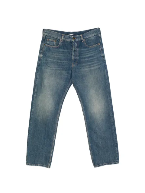 Saint Laurent faded-effect straight-leg jeans Blue 795478Y09XK