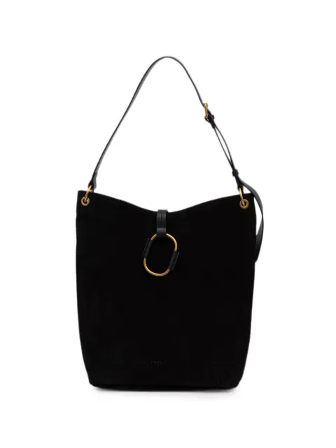 TWINSET suede tote bag Black 262TB7150