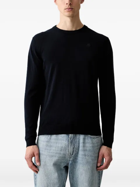 Karl Lagerfeld logo-patch sweater Blue 655000563300