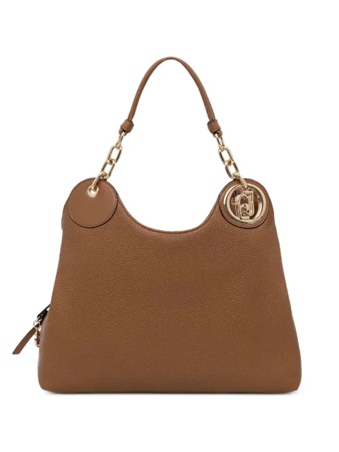 LIU JO logo-plaque chain-link tote bag Brown AF6024ES039