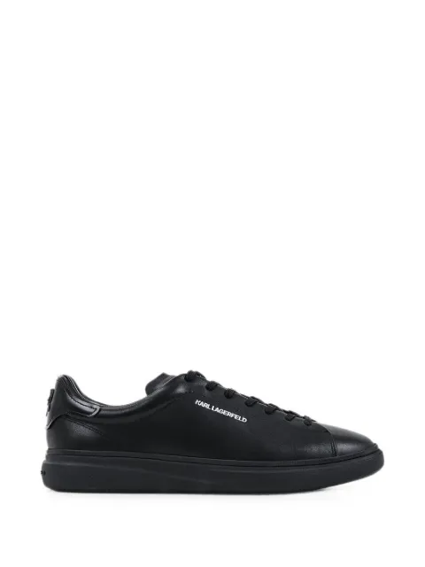 Karl Lagerfeld logo-print leather sneakers Black KL53525