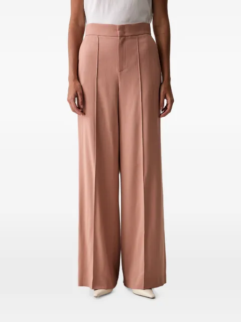 TWINSET pressed-crease wide-leg trousers Pink 262TP268B