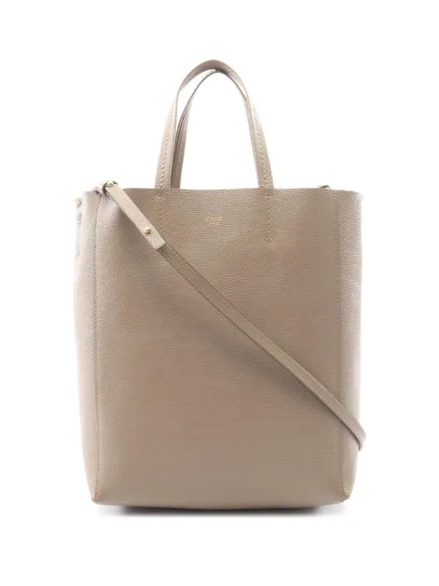 Celine Pre-Owned 2000-2026 Small Grained Calfskin Vertical Cabas satchel Neutrals LCG3JTUT4D2BRX0F